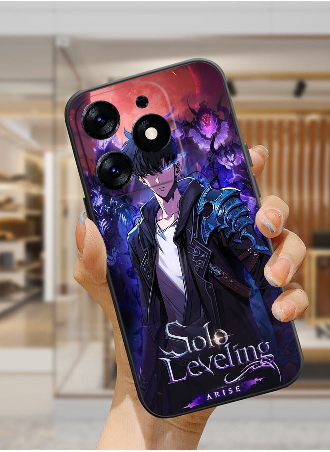 Generic - Protective Shockproof Case Cover For TECNO Spark Go 2024 anime Solo Leveling Sung Jinwoo Drawing - Image 1