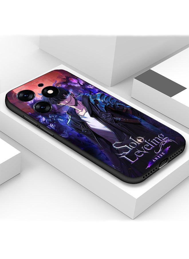 Generic - Protective Shockproof Case Cover For TECNO Spark Go 2024 anime Solo Leveling Sung Jinwoo Drawing - Image 1