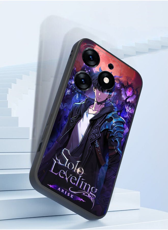 Generic - Protective Shockproof Case Cover For TECNO Spark Go 2024 anime Solo Leveling Sung Jinwoo Drawing - Image 1