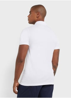 LACOSTE Logo Detailed Collared Neck Polo Shirt  - Image 2