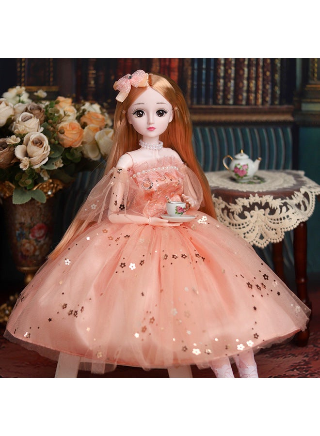 #60cm Doll Size Dress Up Princess Suit Talking Toy Girl Doll Birthday Gift-Color:60cm 【winkable】 Susan Na-Height:Music Version (send Gift Package B) Gift Box - Image 4