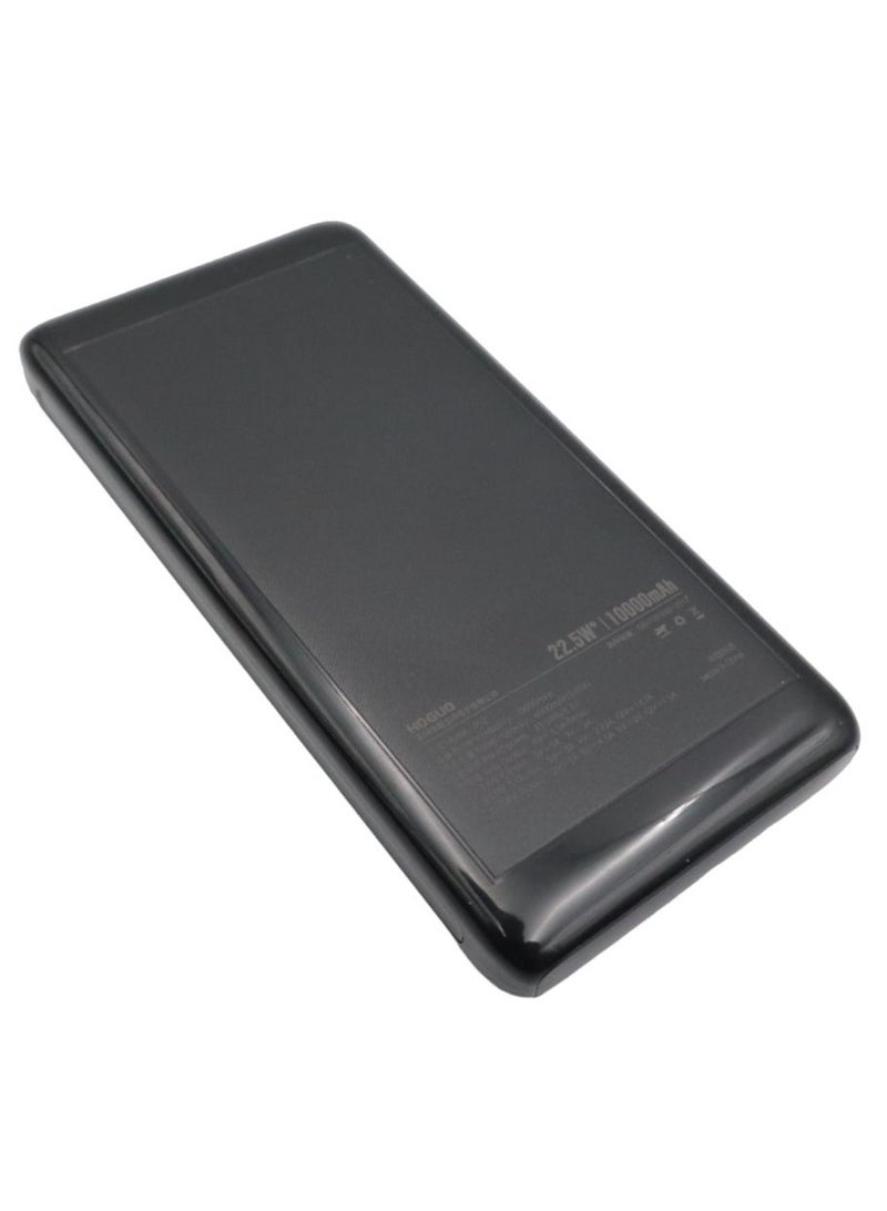 Hoguo P12 10000mAh Power Bank Black - Image 1