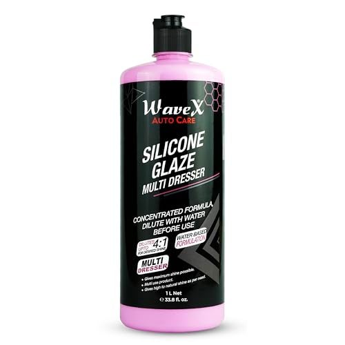 Wavex Plastic Restorer | Silicone Glaze Car Polish Concentrate 1L | Multi Dresser | Dilutes Upto 4:1 for Desired Shine - Image 1