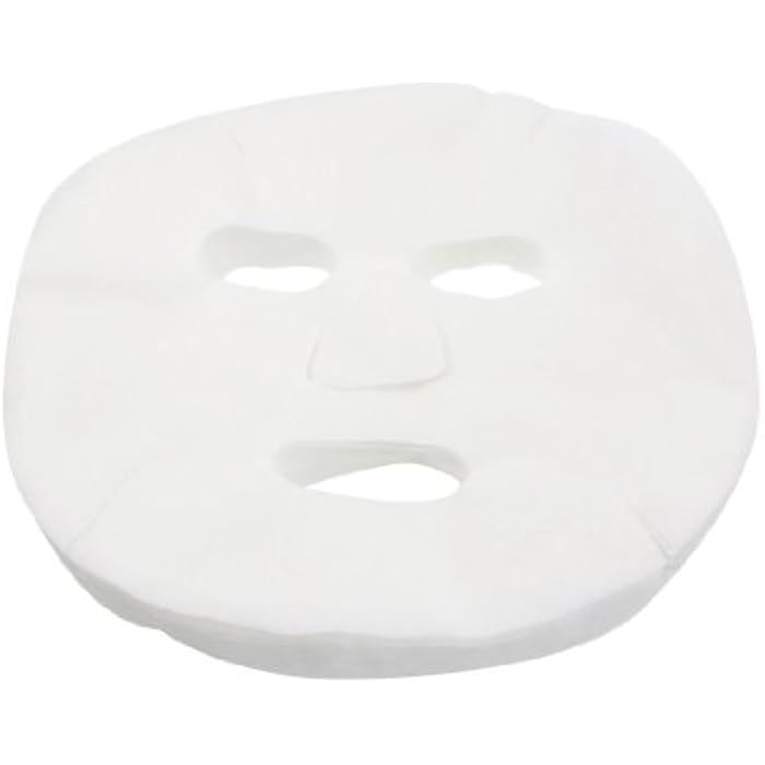 ONWON 100 Pcs DIY White Color Natural Spa Skin Care Skin Fiber Paper Pre-cut Facial Paper Sheet Facial Mask - Image 1