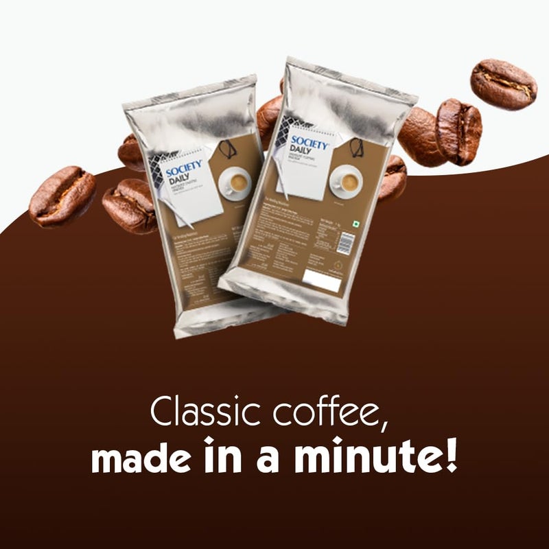 Society Daily Coffee Premix | 1 kg Pouch | Instant Coffee | Flavourful & tasty | Enticing Aroma - Image 4