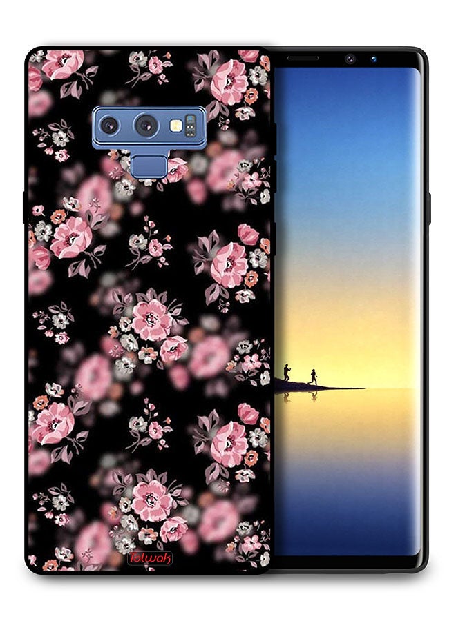Tolwak Samsung Galaxy Note 9 Protective Case Cover Portrait Flowers Pattern - Image 1