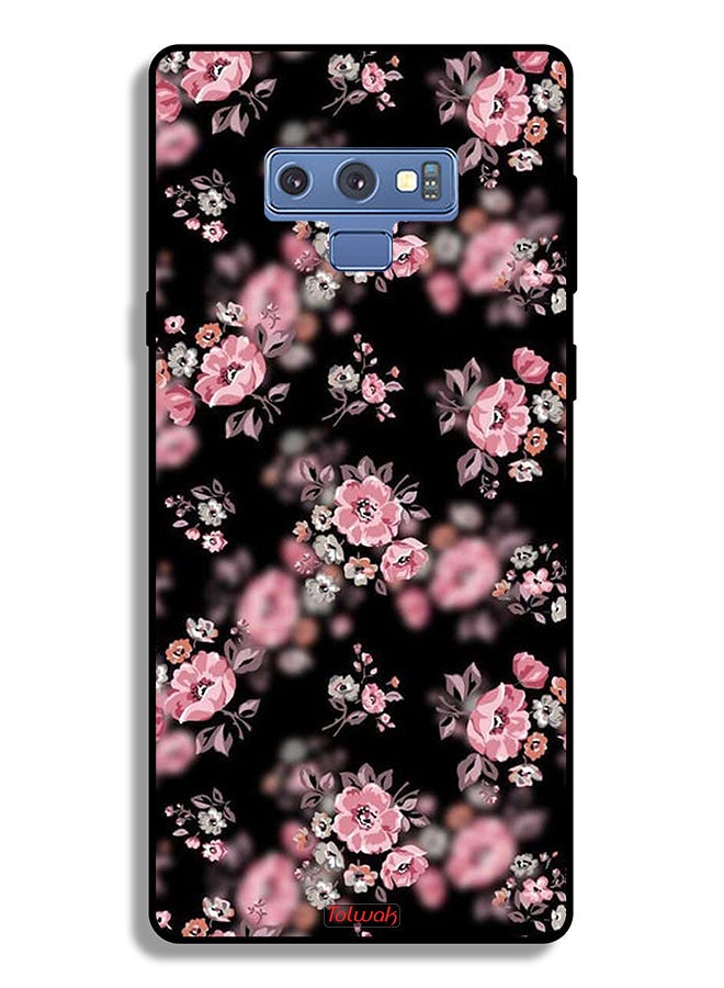 Tolwak Samsung Galaxy Note 9 Protective Case Cover Portrait Flowers Pattern - Image 2