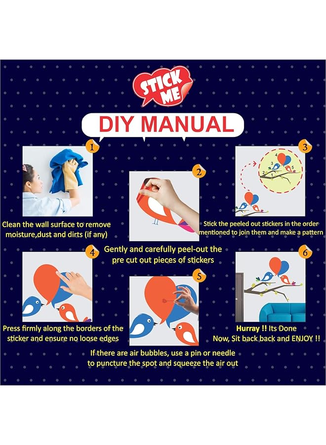 erorex Social Media Power Office Startup Motivation Decor Wall Sticker 120 X 120 Cm Multicolour Vinyl - Image 4