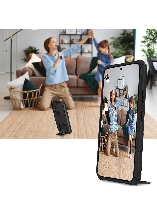 تنطبق على سامسونج جالاكسي A36 / غالاكسي A56 5G الهاتف المحمول شل ، مبتكرة تلسكوبي قوس ، انزلاق الكاميرا نافذة واقية ، رقيقة جدا كمبيوتر و TPU الهاتف المحمول شل ، تنطبق على سامسونج غالاكسي A36 / غالاكسي A56 5G ، أسود - Image 5