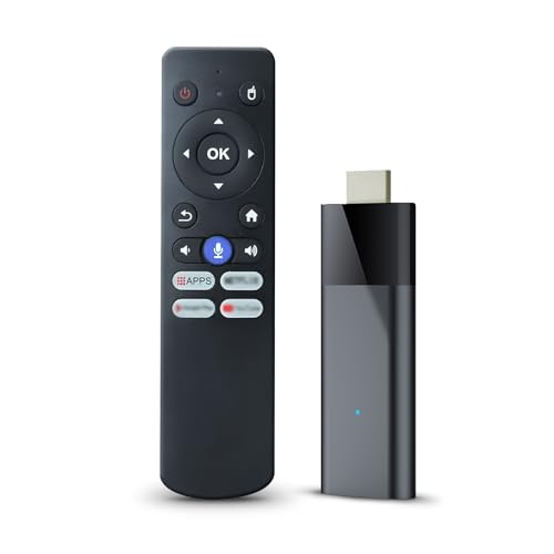 BL Android TV Stick 4K, 2025 Android TV Stick 10.0 2GB RAM 16GB ROM, Tv Stick 4K Ultra HD H313 CPU Supports 2.4G/5G Wi-Fi Bluetooth 5.0 USB HDR10 with Bluetooth Voice Remote Control - Image 1