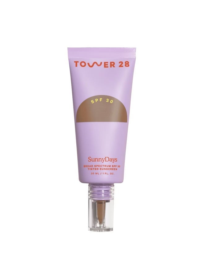 TOWER 28 SunnyDays SPF30 Tinted Sunscreen Foundation 45 Silver lake - Image 1