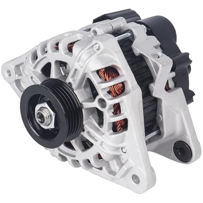 KUSATEC 3730023650 New Alternator Compatible with Hyundai Elantra 2007-2012; for Kia Soul 2010-2011/Spectra 5 2007-2009 2.0L L4; 12V 90A Replacement OE# 11311N 400-46020 - Image 1