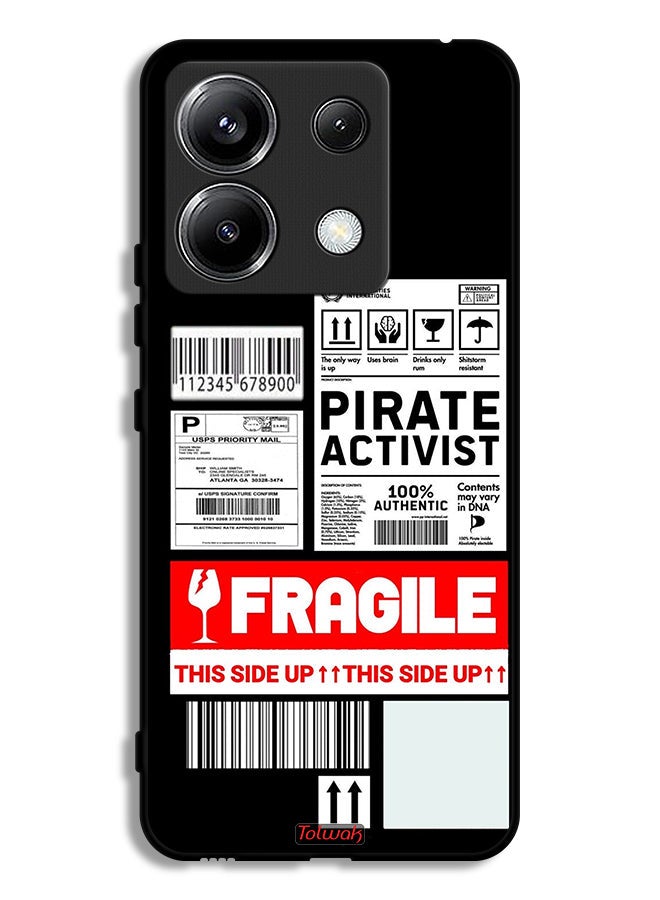 Tolwak Xiaomi Poco X6 5G Protective Case Cover Private Activist Fragile Sticker - Image 1