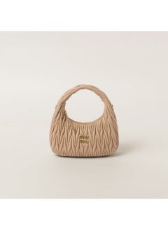 MIU Miu wander matelass soft leather hobo underarm bag women's handbag  - Image 1