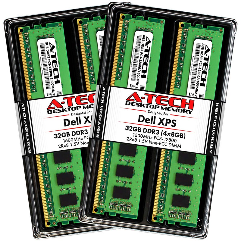 A-Tech 32GB (4 x 8GB) RAM for Dell XPS 8500, 8700 | DDR3 1600MHz PC3-12800 Non-ECC DIMM Max Memory Upgrade Kit - Image 3