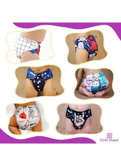 BEMBIKA Babies Washable Reusable Polyester Cloth Diaper Adjustable Sizes No Inserts Included (0 2 Years)Combo Of 6  - Image 5