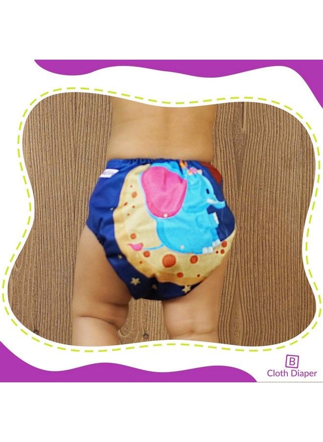 BEMBIKA - Babies Washable Reusable Polyester Cloth Diaper Adjustable Sizes No Inserts Included (0 2 Years)Combo Of 6 - Image 1