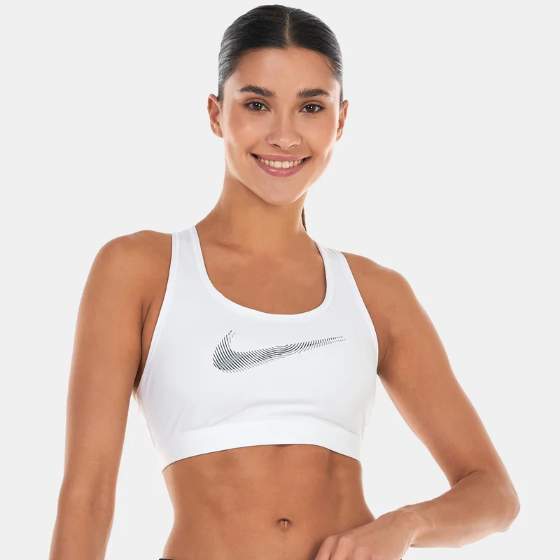 Nike Women's Swoosh Medium-Support Graphic Training Sports Bra