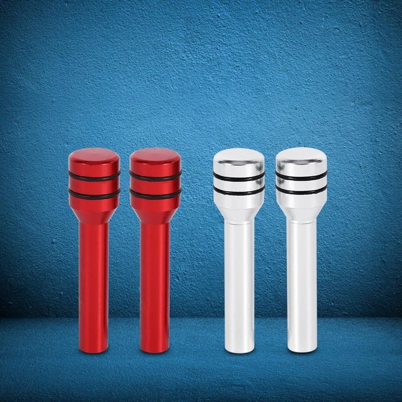 comfrt 2 Pcs Car Lock Knob, Aluminum Interior Door Lock Knob Pull Pins for Car SUV Truck Automobile ( Color : Silver ) Car Door Lock Knobs - Image 4