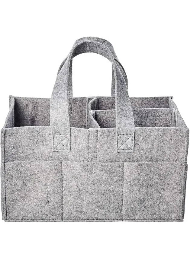 ماجيك ليدي Foldable Portable Felt Organizer Bag Gray Color