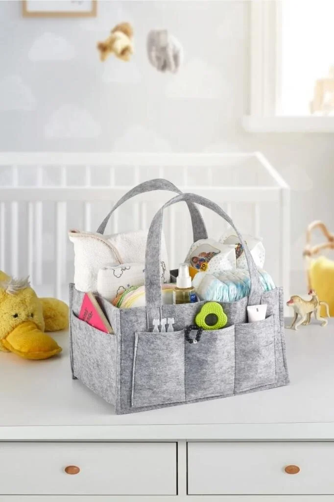 Magic Lady Foldable Portable Felt Organizer Bag Gray Color
