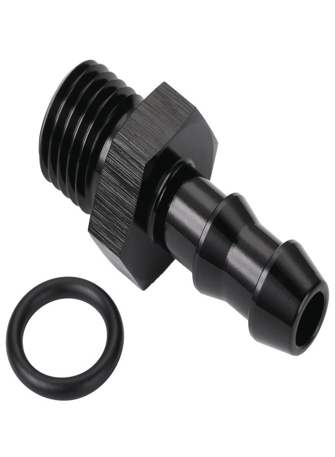 Podavelle 4AN -4 ORB Male to 1/4 Hose Barb Straight Fitting Adapter Aluminum Black - Image 5