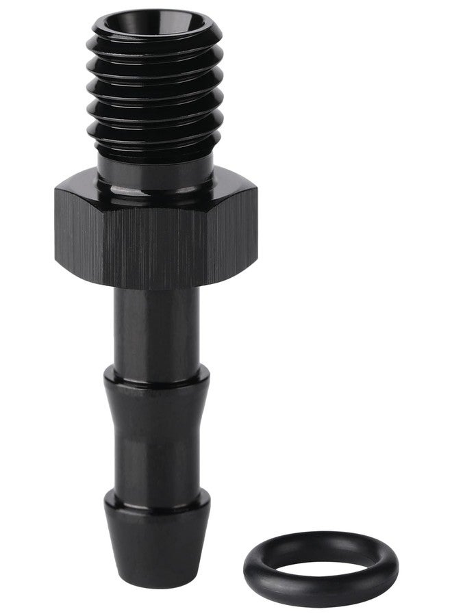 Podavelle 4AN -4 ORB Male to 1/4 Hose Barb Straight Fitting Adapter Aluminum Black - Image 3