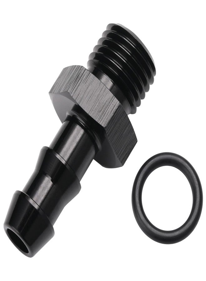 Podavelle 4AN -4 ORB Male to 1/4 Hose Barb Straight Fitting Adapter Aluminum Black - Image 4