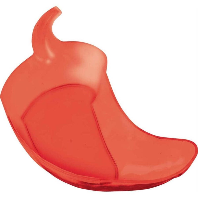 Amscan Small Chili-Shaped Red Fiesta Plastic Bowl - 6.5" x 3.75" (1 Count) - Perfect For Spices, Snacks & Table Decor