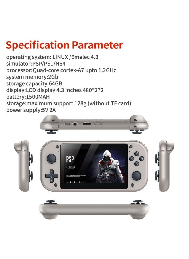 Generic - AMPOWN M17 Open Source Handheld Game Machine Pandora Game Box HD Arcade Psp Game Machine Handheld-Model:M17 - Image 1