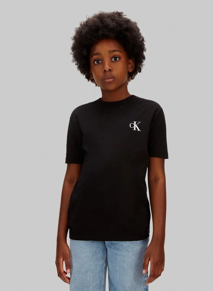 Calvin Klein Jeans Youth Monologo Short Sleeve T-Shirt