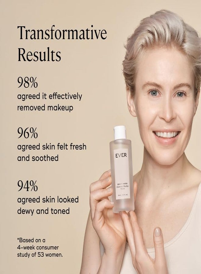 EVER Beauty Water - Cleansing Micellar Water, Eye Makeup Remover, Rose Water Cleanser, Sensitive Skin Water Makeup Remover - Image 3