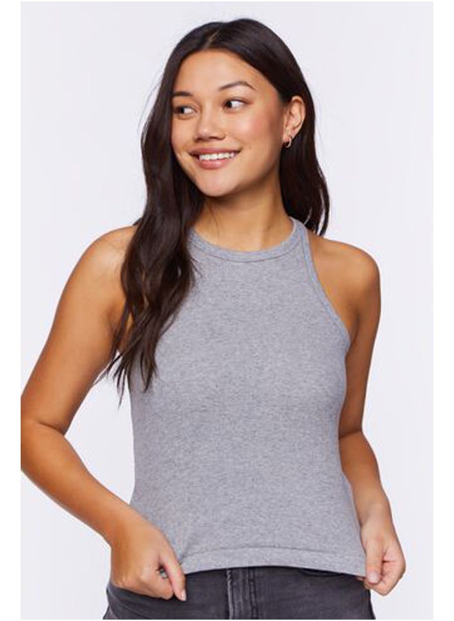 FOREVER 21 - Ribbed Racerback Tank Top - Image 1