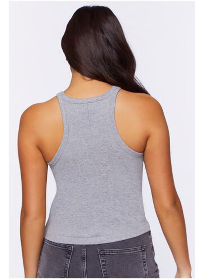 FOREVER 21 - Ribbed Racerback Tank Top - Image 1