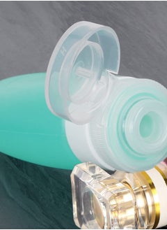 KASTWAVE Travel Containers for Toiletries, Silicone Travel Bottles Set Containers Traveling Size Shampoo Tubes Kit, Leak Proof Refillable Liquid Container Set for Lotion Soap Conditioner Cream Cosmetic  - Image 5