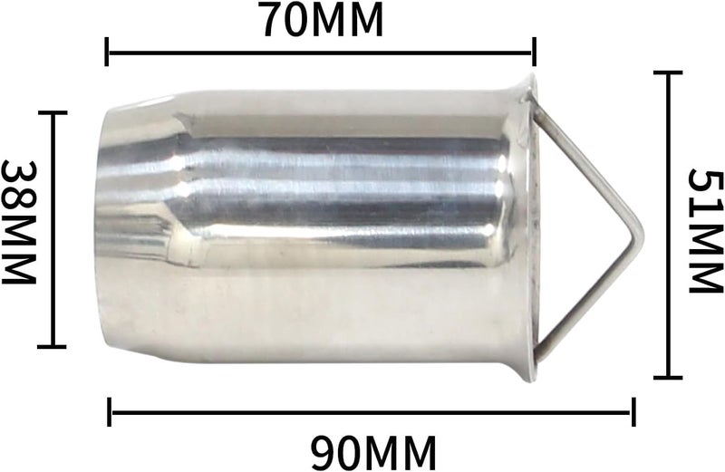 SAGREENY Universal 51mm/2in Motorcycle Exhaust Removable DB Killer Silencer Muffler Baffle Noise Sound Eliminator (A) - Image 4