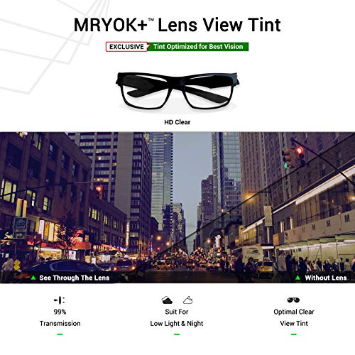 Mryok+ Polarized Replacement Lenses for Oakley Plaintiff Squared OO4063 63mm - HD Clear - Image 5