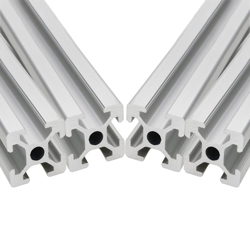 تسناماي 4 قطع T شق 2020 الألمنيوم البثق معيار أوروبي مؤكسد سكة خطية لطابعة CNC 3D أجزاء فضية 200 مم 787