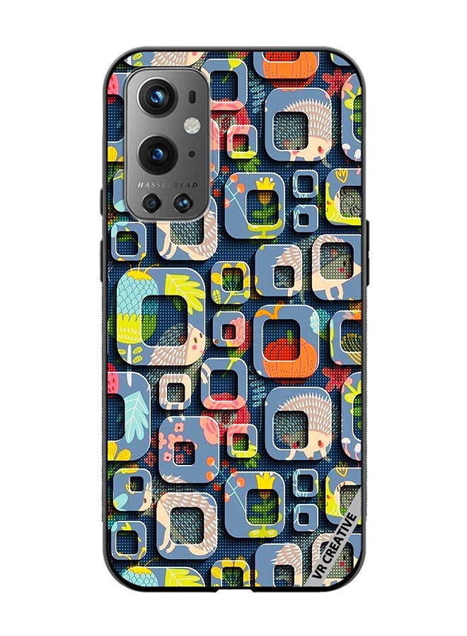 VR CREATIVE Protective Case Cover For OnePlus 9 Pro Abstract Design Multicolour - Image 1