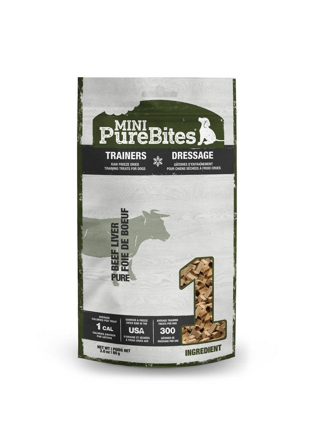 PureBites Mini Freeze Dried Beef Dog Treats | Only 1 Ingredient | 85g - Image 1