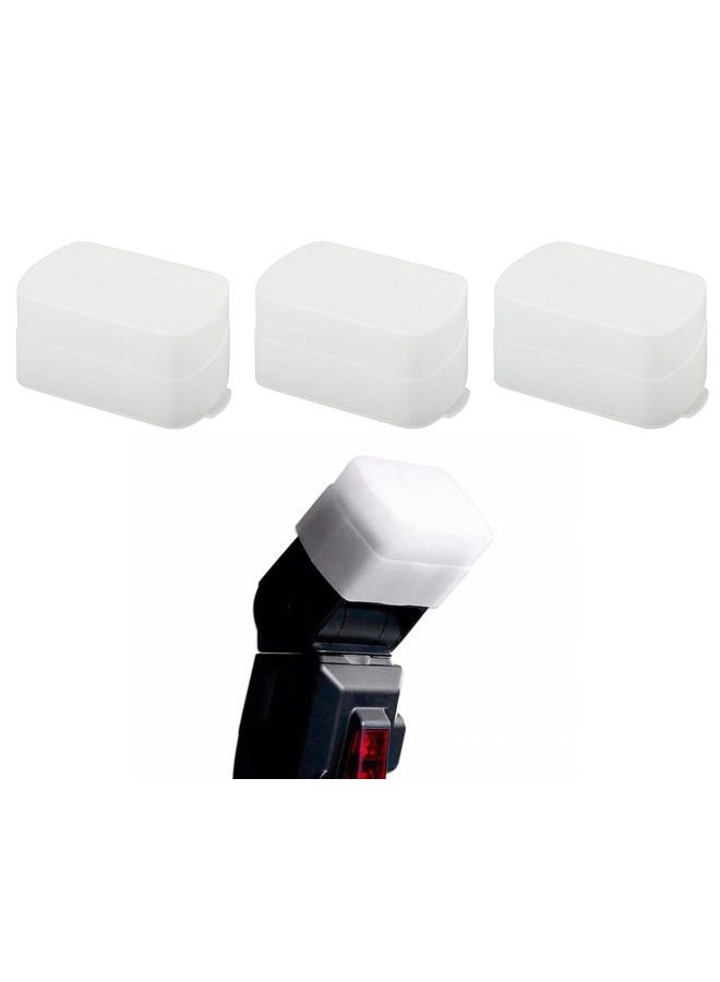 DS.DISTINCTIVE STYLE موزع فلاش لسرعة الضوء 3-pack موزع ضوء صندوق ناعم متوافق مع Godox V1 TT600 V850II V860II TT685 Yongnuo YN560III 568EX 568EXII 565EX Canon 580EXII 580EX - Image 1