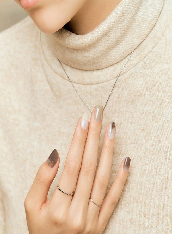 داشينج ديفا أظافر لاصقة قصيرة مربعة الشكل بتصميم أومبريه أنيق وجذاب | أظافر جل لاصقة تدوم طويلاً - Image 3