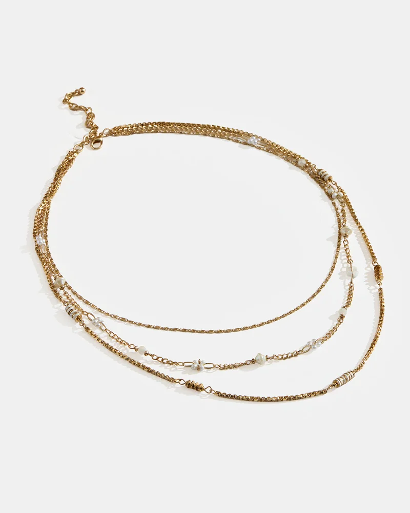 REDTAG Women Gold Embellished Necklace