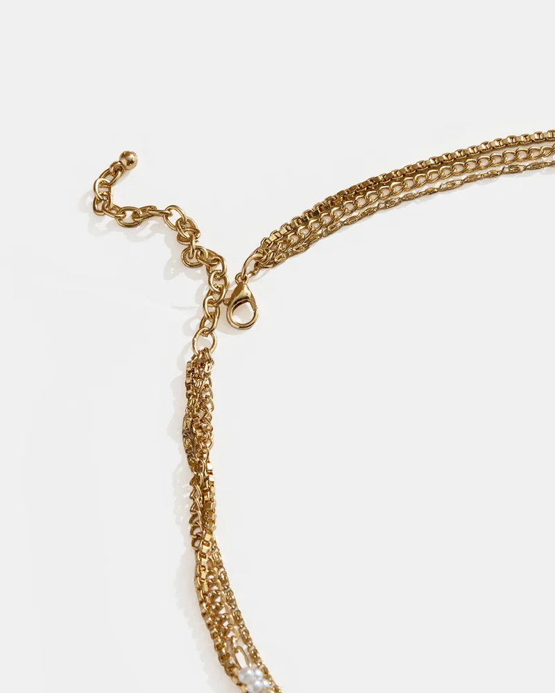 REDTAG Women Gold Embellished Necklace