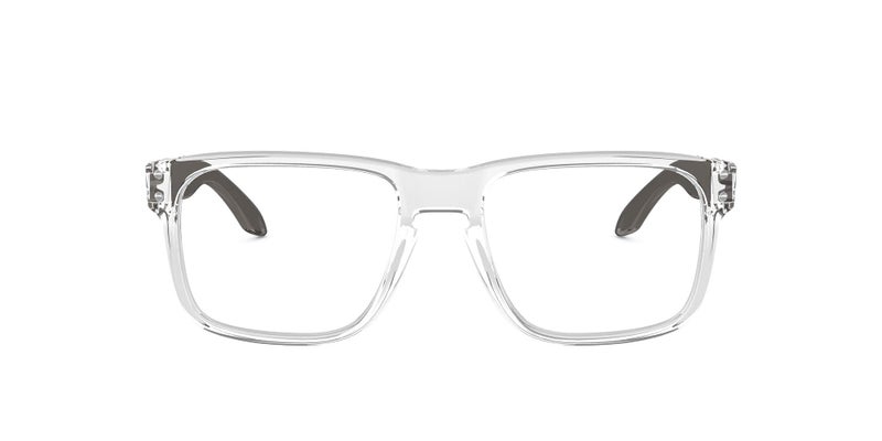 Oakley Men's Ox8156 Holbrook Rx Square Prescription Eyeglass Frames, Polished Clear/Demo Lens, 56 mm - Image 1