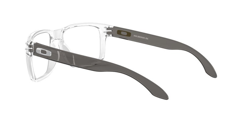 Oakley Men's Ox8156 Holbrook Rx Square Prescription Eyeglass Frames, Polished Clear/Demo Lens, 56 mm - Image 5