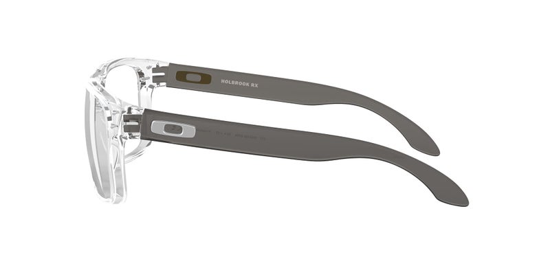 Oakley Men's Ox8156 Holbrook Rx Square Prescription Eyeglass Frames, Polished Clear/Demo Lens, 56 mm - Image 4