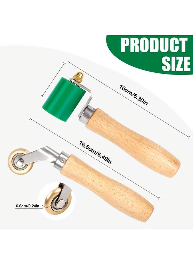 2pcs 40mm Seam Roller 30mm Copper Pressure Roller Hand Held Welding Roofing Tool - Image 4