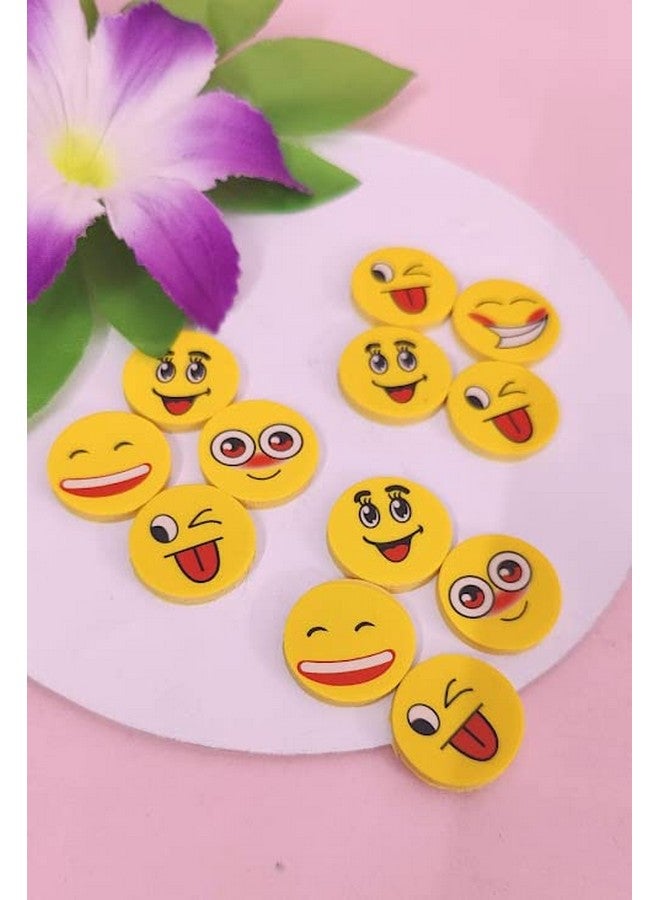 Tera13 TERA 13 Eraser Return Gifts for Kids (24 Pcs) Eraser Set for Girls Emo-ji Shape Eraser for Kids Stylish Eraser Rubber for School Stationary Items - Image 4