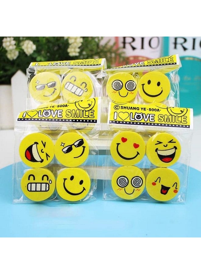 Tera13 TERA 13 Eraser Return Gifts for Kids (24 Pcs) Eraser Set for Girls Emo-ji Shape Eraser for Kids Stylish Eraser Rubber for School Stationary Items - Image 1